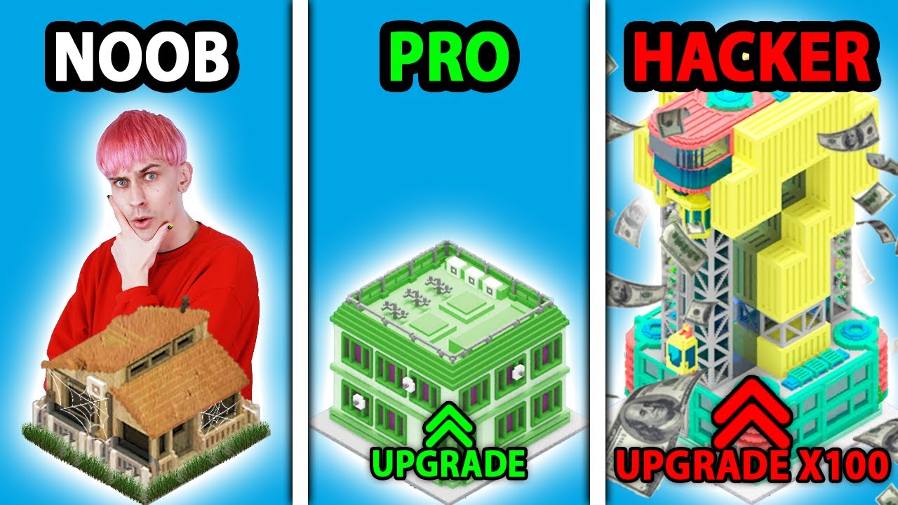 BUDUJĘ MIASTO jak NOOB PRO HACKER 🏠 Nano Bytes - YouTube