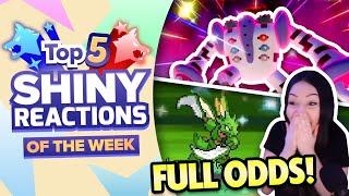 The FINAL TOP 5! Top 5 SHINY REACTIONS of the Week! Pokemon Sword and Shield!