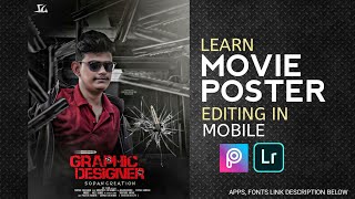 Learn Movie Poster Design In Picsart & Lightroom 2020 | Movie Poster Design In Mobile 2020 | Hindi screenshot 1