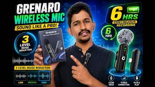 வெறும் ₹780 விலையில் செம்ம மைக்! for Vloggers | Grenaro Wireless Mic Full Guide &amp; Review in தமிழ்