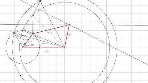 Three position synthesis of a four bar mechanism - Inversion method