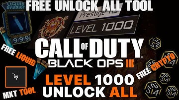 Black Ops 3 Mod Menu Unlock All & Recovery Tool Stats Liquid & Crypto Legit DLC Unlocker 2022