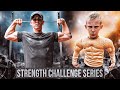 Father Vs Son Strength Challenge Series! Nerf Obstacle Course Battle!