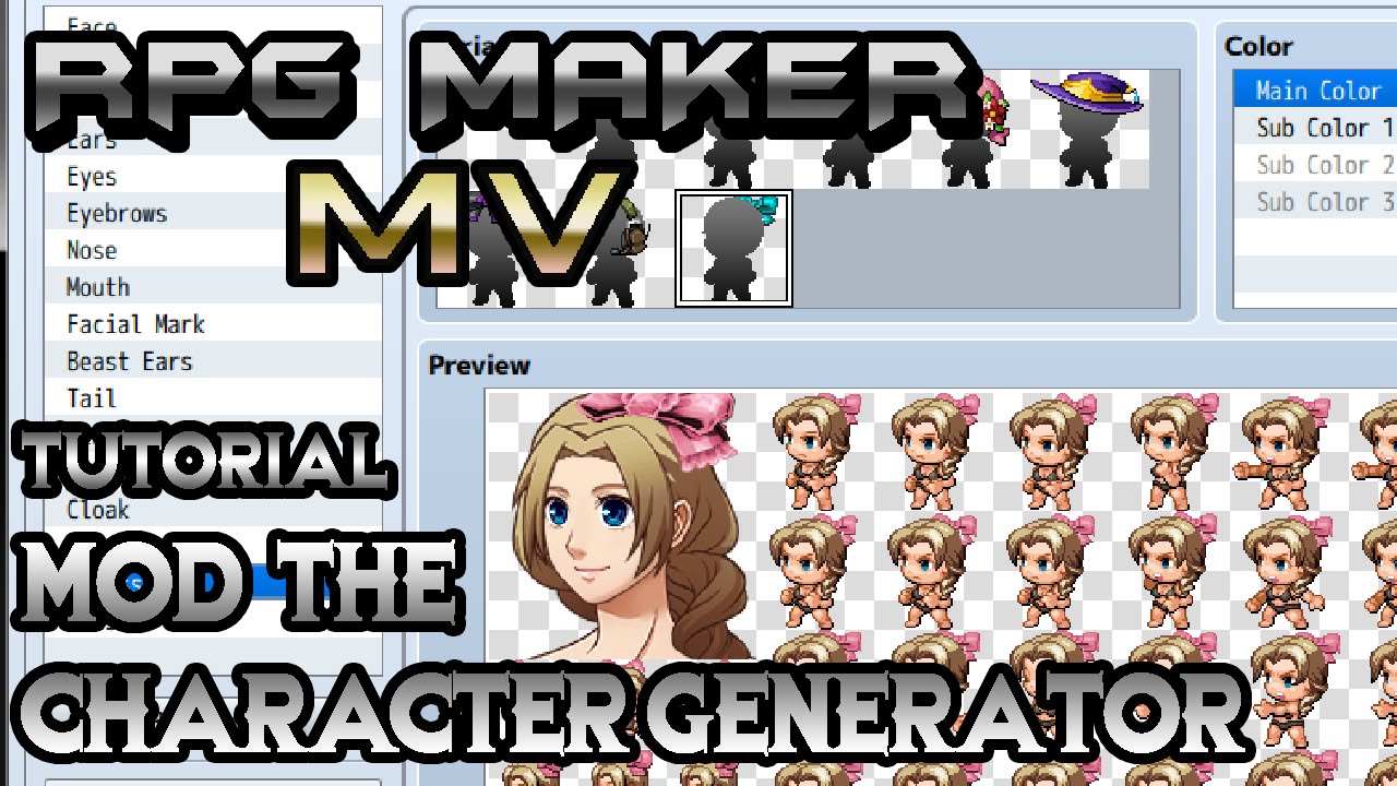 rpg maker mv character generator missing damaged sprites