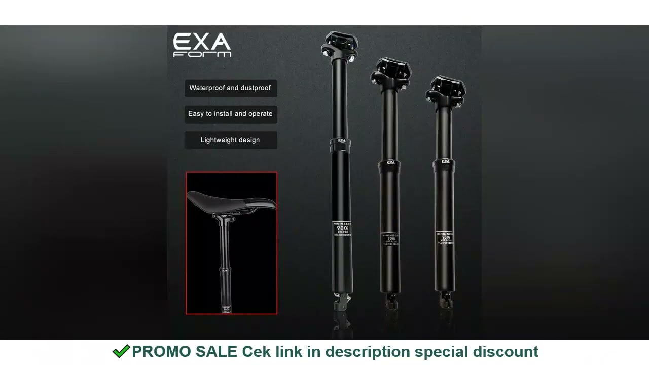 Kindshock KS EXA 900i Hydraulic Drop Post Seat Seatpost Mountain Bike Wire Control Lift Seat Tube In