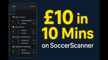 How to Make £10 in 10 Minutes Using SoccerScanner | Live Football Bet Strategy