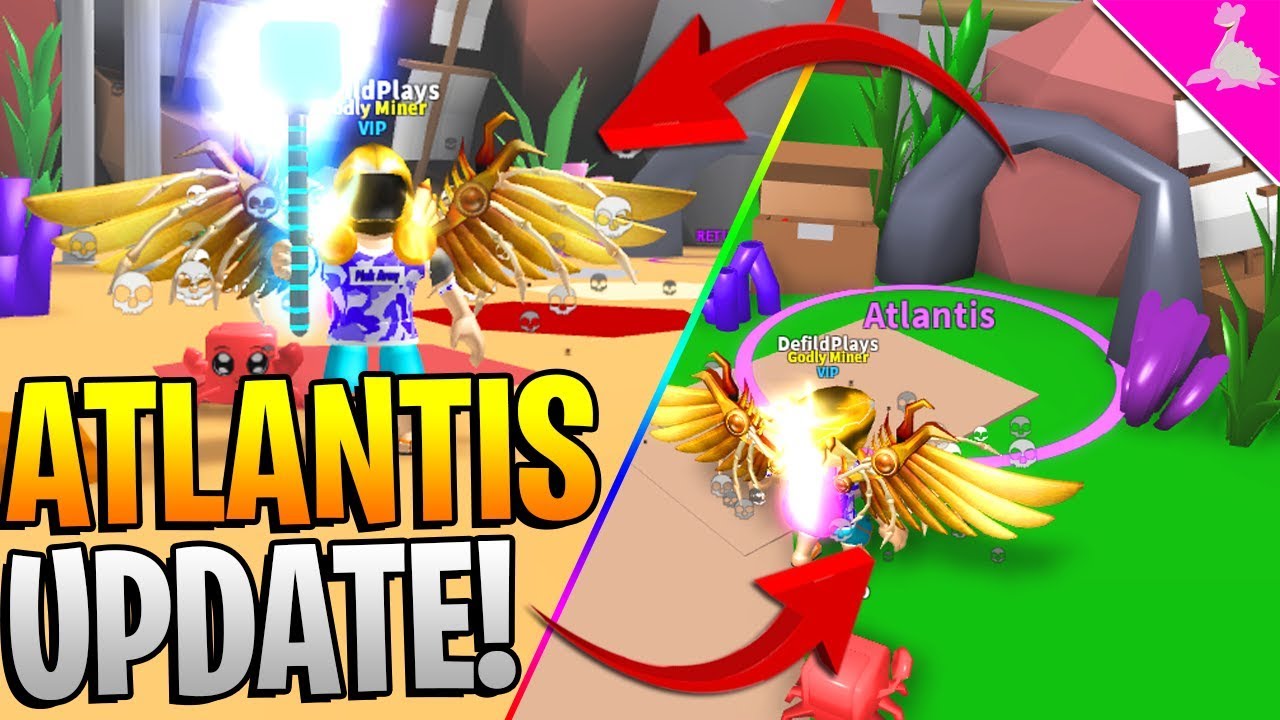 7 Roblox Mining Simulator Mythical Atlantis Update Codes Youtube - codes roblox youtube mining simulator defield