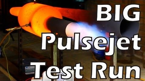 Big Pulsejet Test Run
