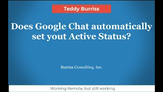 How do I adjust my active Status in Gmail or Google Workspace Chat