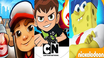 Subway Surfers vs Ben 10 Up To Speed vs SpongeBob Sponge on the Run