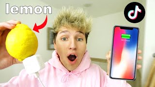 We tested tiktok life hacks to see if they work in real life!!! *check
out my clothing brand* https://tilanusapparel.com/ check tanners
video!! https://w...