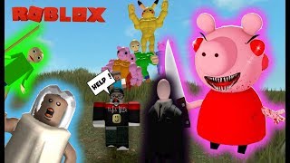 PIGGY vs SLENDER vs Baldi vs GRANNY vs ME ROBLOX BATTLE ROYAL screenshot 4