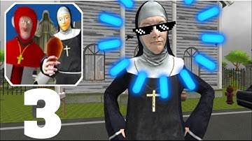 Nun and monk neighbour escape 3d part-3. #evilnun #monk #nunandmonk #walkthroughgamesnew #gameplays.