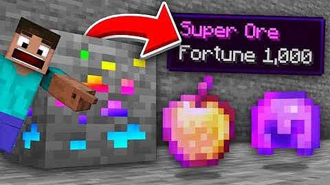 MINECRAFT, BUT ORES DROP SUPER EPIC ITEMS