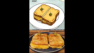 Crunchy Churros With A Kick and A Gourmet Grilled Cheese Deluxe! #regularshow #churros #cheesy #hot