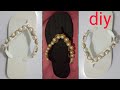 How to make beaded slippers | diy slippers | beads slippers 02