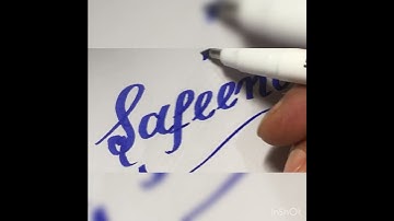 Safeena name calligraphy comment ur name subscribe @immutallyartandcalligraphy3170