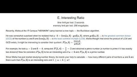 Codeforces Round 1013 Div 3 | E. Interesting Ratio | Number Theory | Binary Search