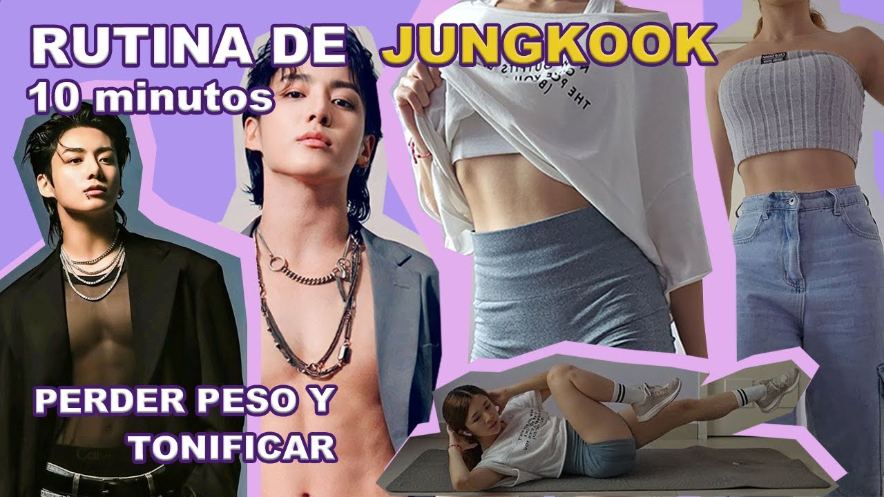 RUTINA de ejercicios de JUNGKOOK | 10 min | Hey I'm Blair - YouTube