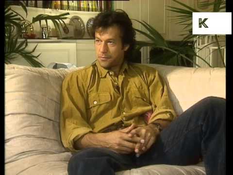 1990s Interview, Cricketer Imran Khan at Home