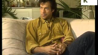 1990s Interview, Cricketer Imran Khan at Home