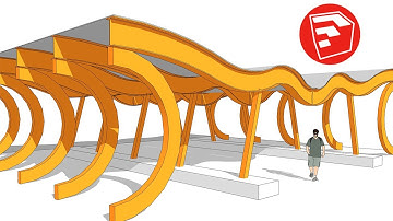 CÓMO HACER ESTE TIPO DE ESTRUCTURA / sketchup 3d - TUTORIAL
