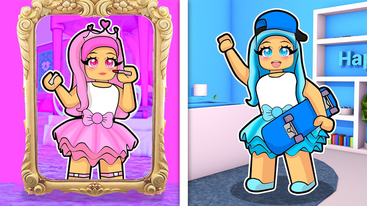 Opposite Twins Switch Lives For 24 Hours In Royale High...Roblox
