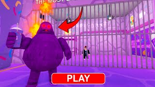 EVIL GRIMACE BARRY'S PRISON RUN OBBY ROBLOX