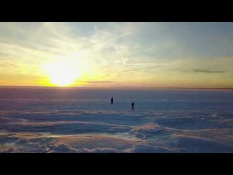 Entire Ocean Frozen, CRAZY! (Drone View)