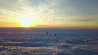 Entire Ocean Frozen, CRAZY! (Drone View)
