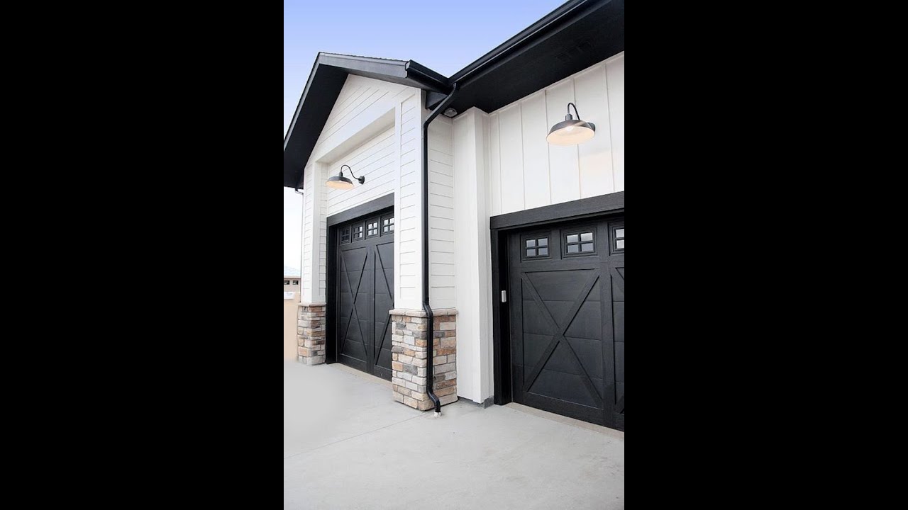 haas carbon black garage door custom install 6302719343 YouTube