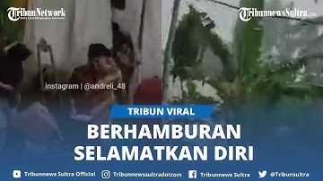 Tamu Undangan Panik Saat Tenda Hajatan Diterpa Angin Kencang, Berhamburan Selamatkan Diri