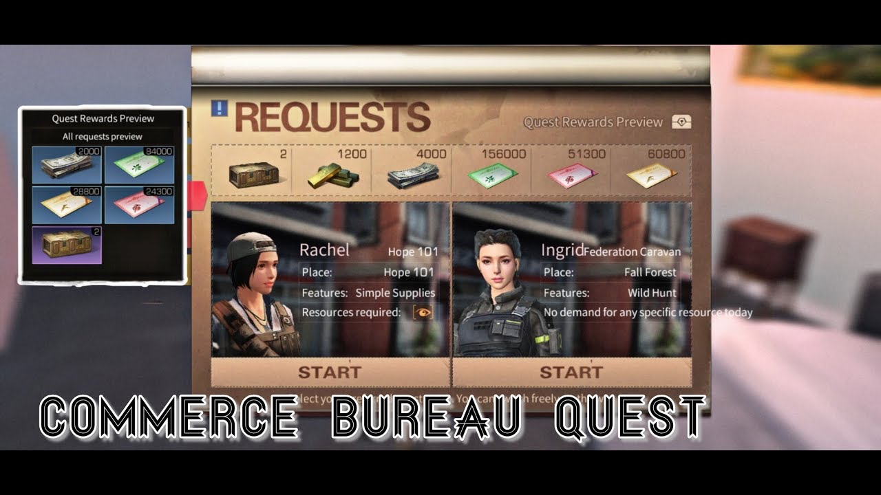 Commerce Bureau Quest Hope101 Quest Lifeafter Haseyo Gaming Youtube