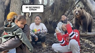 SLEEPING 24 HOURS IN THE  DARK WOODS!!!!!