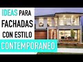 IDEAS para fachadas de CASAS estilo CONTEMPORANEO - ARTOSKETCH