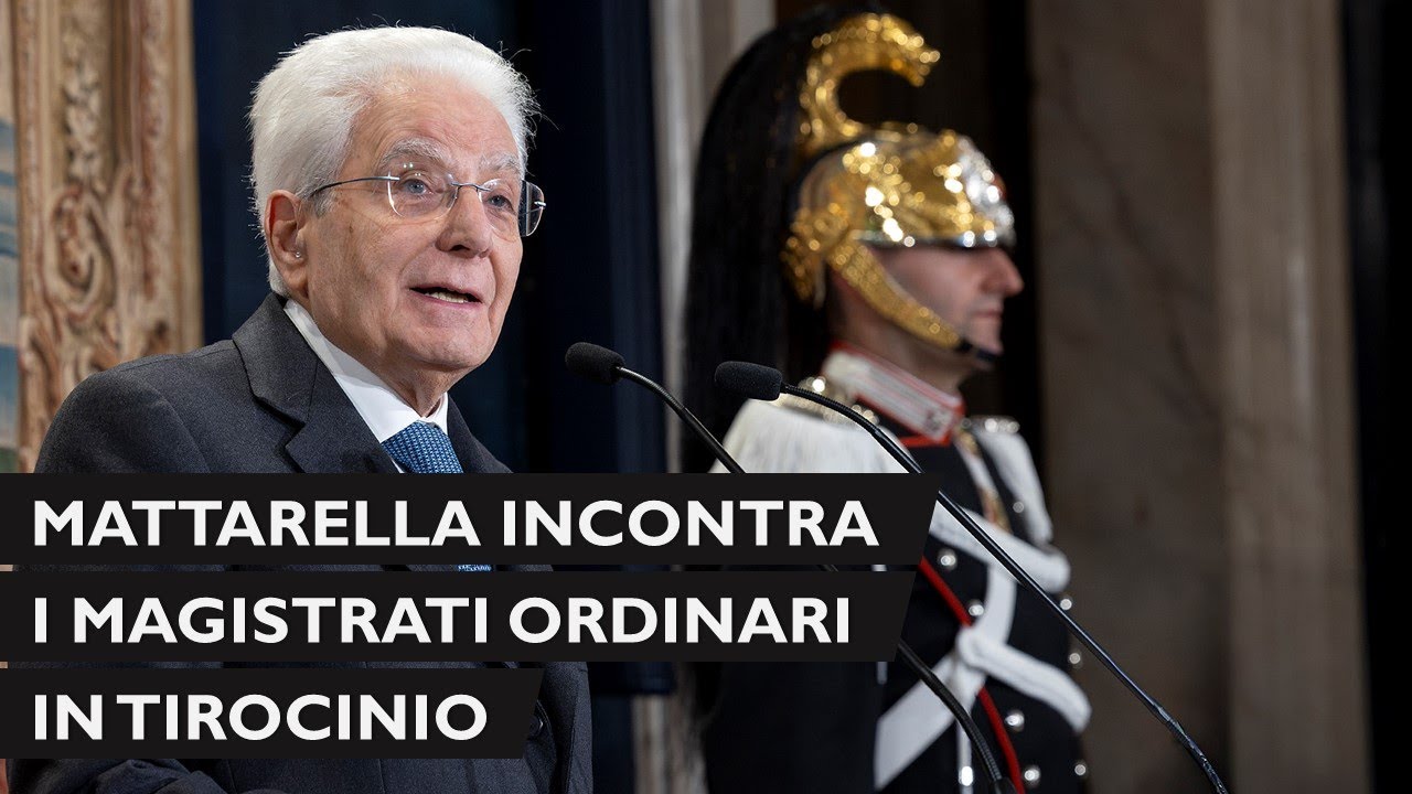 Mattarella con i Magistrati ordinari in tirocinio nominati con D.M. 4 aprile 2025