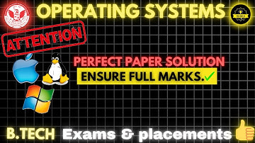 Operating System Paper step-by-step solutions for every question to ensure full marks✅ |RGPV🫡#exam🔥