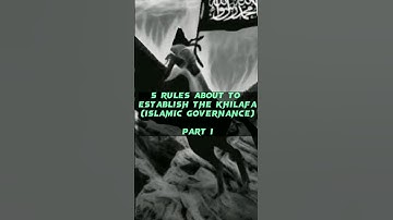 5 Rules About To Establish The Khilafah ☝️❤️ PART 1 #islamicvideo #islamicstatus #islam #shorts
