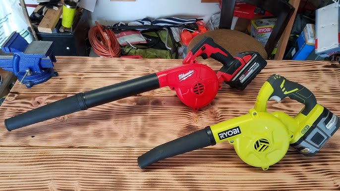 Ryobi One+ 18V Cordless Compact Workshop Blower with 2.0 Ah Battery and Charger