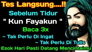 Read Kun Fayakun Before Sleeping ➡️ Tomorrow He Will Definitely Come To Love You And Be Crazy Abo...