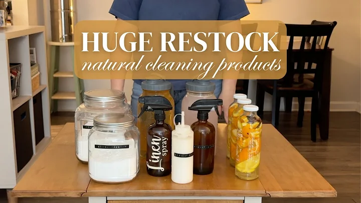 HUGE Natural Cleaning Restock! | How to Make 8 Natural DIY Cleaning Products for Your Home! thumbnail