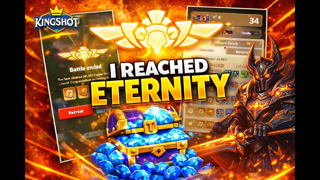 Eternity’s Reach | Rank 34 from Beginner | Kingshot Game 🔥