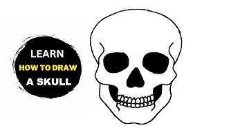 How To Draw A Skull | Skull Drawing Tutorial Easy For Beginners