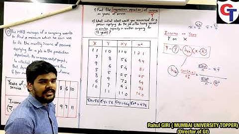 L.3 LINEAR REGRESSION | EX3.1|PART 1| 12TH COMMERCE | NEW SYLLABUS | MAHARASHTRA BOARD