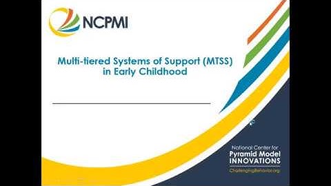 Multi-Tiered Systems of Support in Early Childhood Webinar