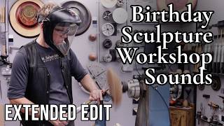 Woodturning ASMR A Sculptural Piece, Real Workshop Sound, No Music