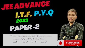 Jee advanced maths solution 2023 | jee advanced inverse trigonometry function | @jeeadvanced@pw