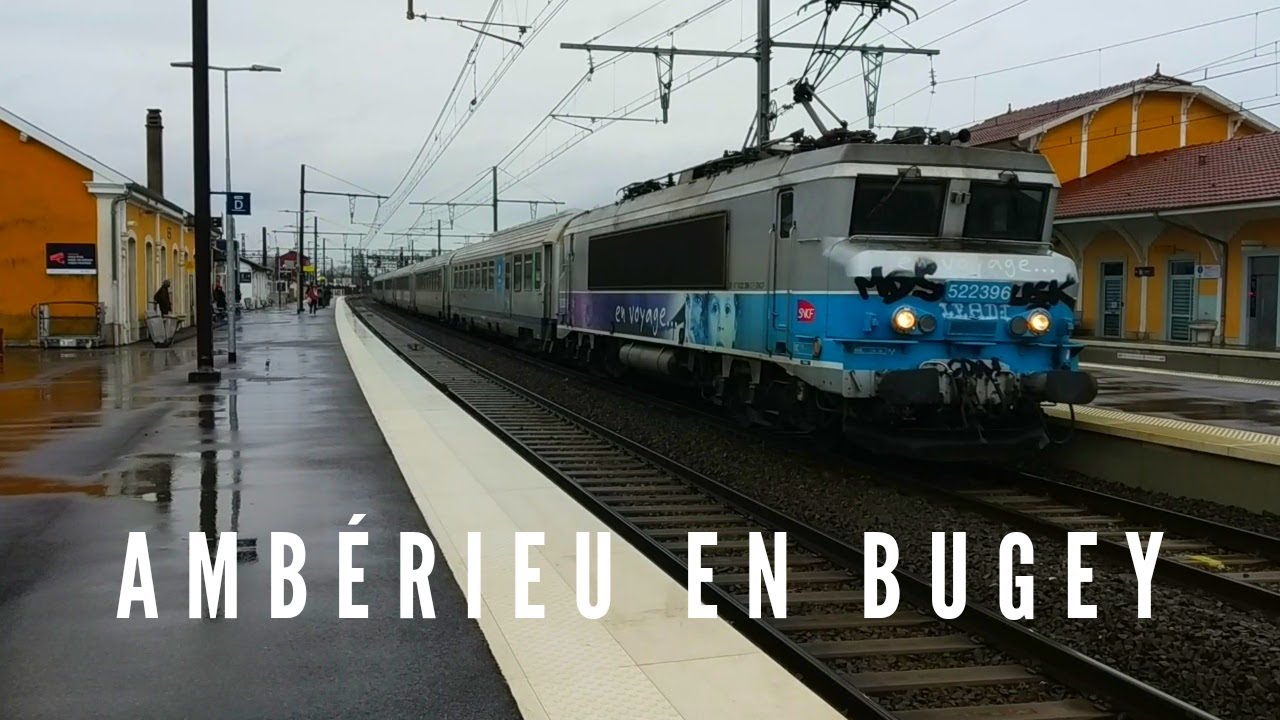 Matinée pluvieuse en gare d'Ambérieu en Bugey