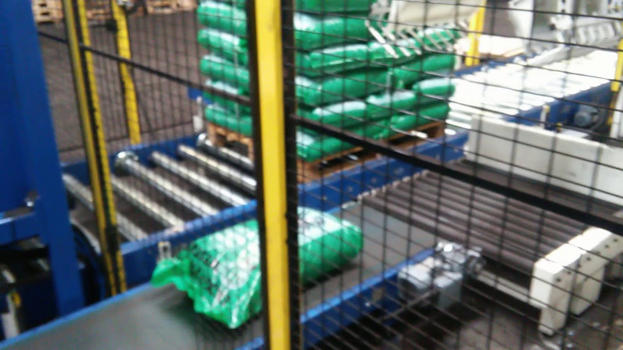 Paletyzacja ABC CONTROL - Paletyzacja węgla . Robot COMAU  ABB KUKA