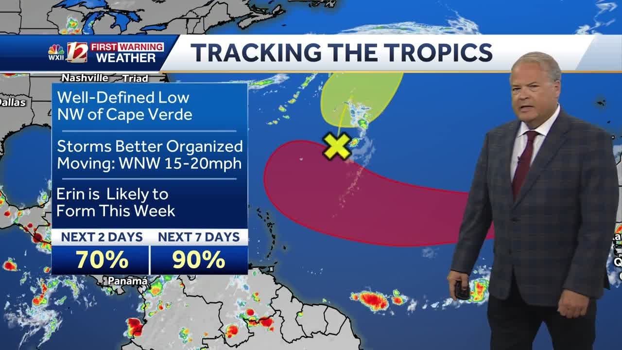 Scattered Showers & Storms This Week. Watching the Tropics - YouTube